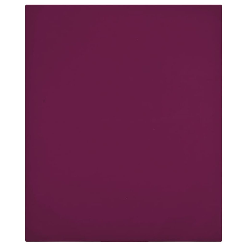 Drap-housse 100% coton Vidaxl Jersey, Double TG, Bourgogne