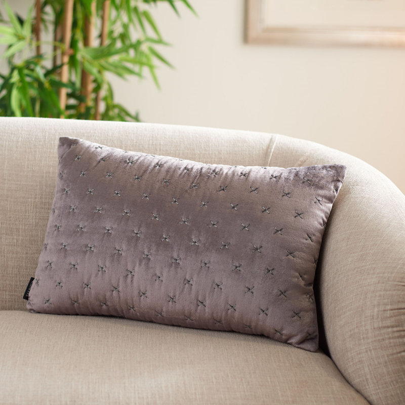 Deana Rectangular Pillow Cover & Insert, Light Gray