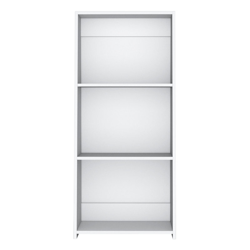 Bibliothèque blanche Arine - rangement polyvalent pour une maison soignée et élégante avec un style fonctionnel