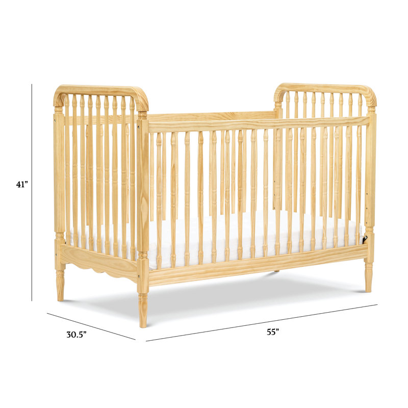 Liberty 3-in-1 Convertible Spindle Crib, Natural