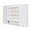 Lit escamotable peu encombrant avec élévateur hydraulique et grand rangement parfait pour la vie moderne et les petits appartements-1300947922