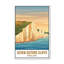 Seven Sisters Cliffs, England - Romantic Coastal Travel Poster Of The South Downs. Giclee Print On Wrapped Canvas. Wall Art, Home Decor - Natural Landmarks, England - Wrapped Canvas Print-504312043