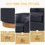 Fauteuil pivotant tonneau à base de bois-2107700671