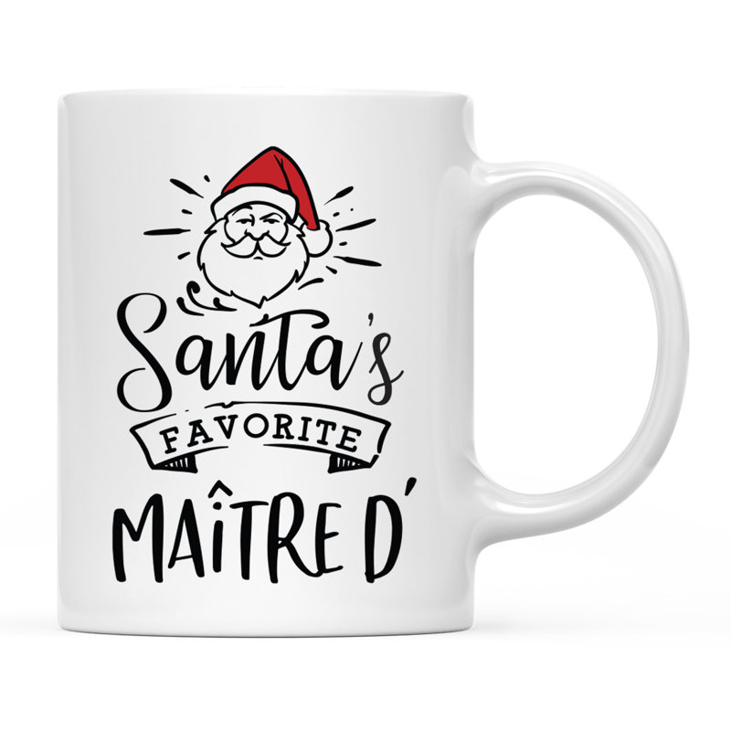Grande tasse à café Tuileries, « Santa's Favorite Maître D' »