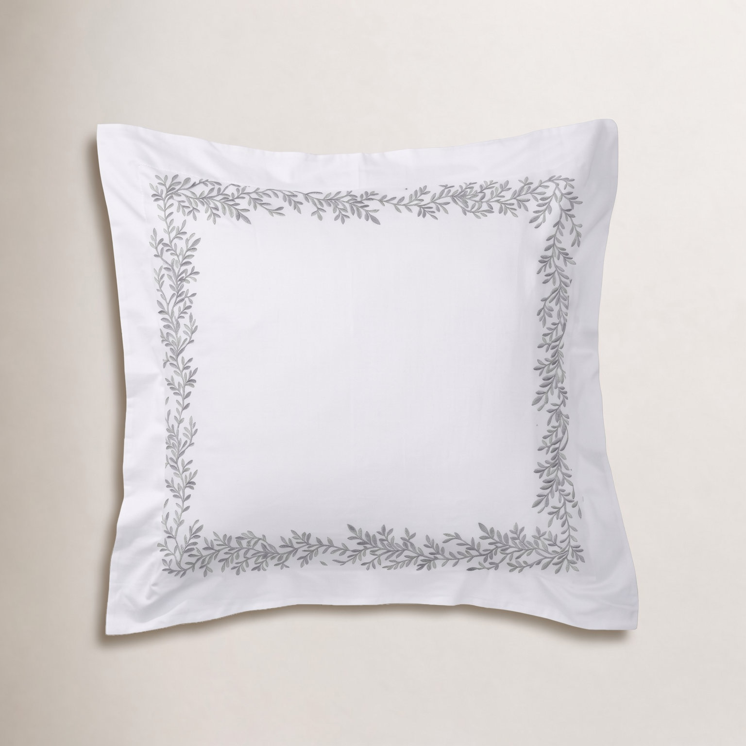 Avie Cotton Shams, Gray