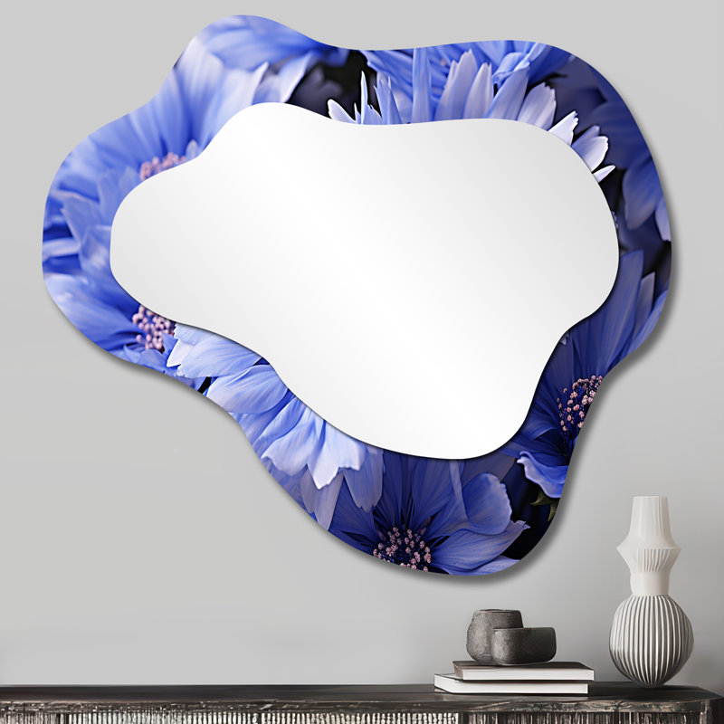 Renner Cornflowers Field II - miroir mural asymétrique Cornflowers, 25 po x 28 po