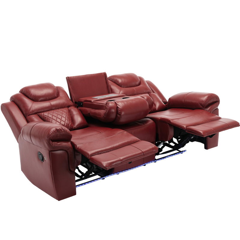 Fauteuil inclinable manuel de cinéma maison, Red