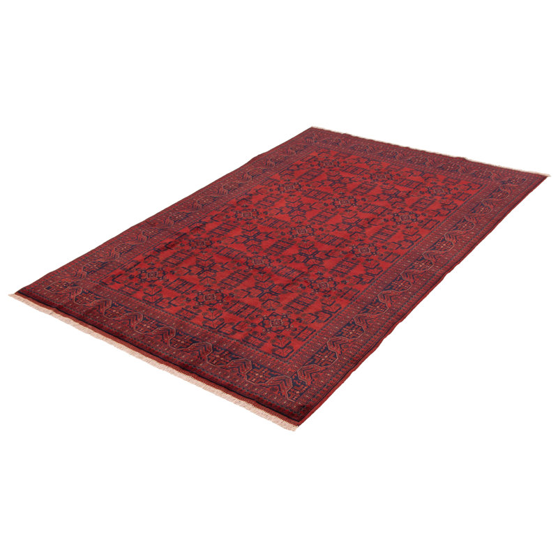 Tapis rouge foncé Malci Esari 6 pi 4 po x 9 pi 9 po