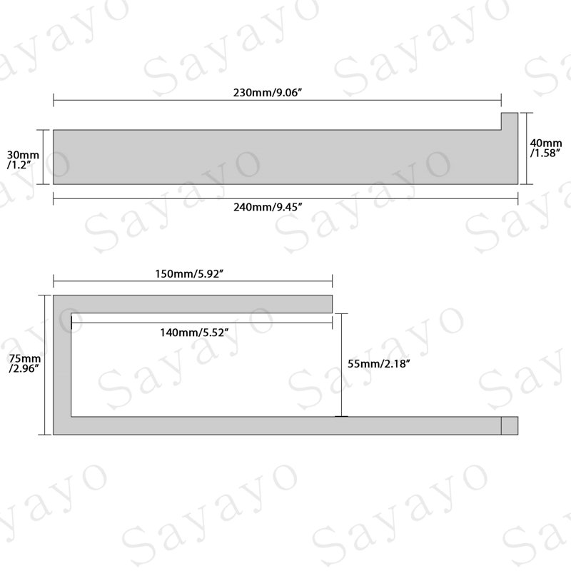 Delena 23cm 1 Wall Mounted Required Towel Bar