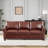 Classic Living Room Nails Sofa Faux Leather-253017794-245945509