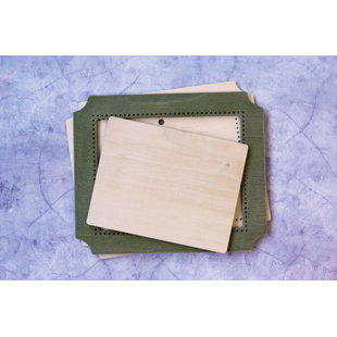 Cadre rectangulaire en bois vert