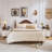22" Farmhouse Nightstand with Charging Station, End Table with 2 Drawers,Rustic Wood Dresser for Bedroom,Bed Side Table Chest of Drawers Cabinet,Night Stand for Living Room (White)-214116878
