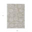 Tapis intérieur lavable floral 9 pi x 12 pi gris