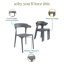 Chaise d'appoint empilable d'extérieur Felix-48462482