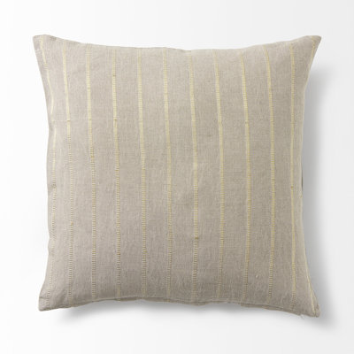 Housse de coussin beige et beige