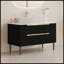 Meuble-lavabo 36 po avec lavabo intégré en céramique et tiroirs à fermeture en douceur, autoportant ou mural pour salle de bain moderne-780282359