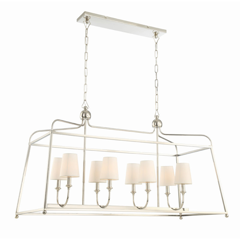 8 - Light Pendant, Polished Nickel