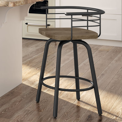 Friedell Solid Wood Swivel Counter & Bar Stool by Trent Austin Design