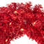Pre-Lit Artificial Tinsel Christmas Wreath - 24" - Clear Lights-118323226