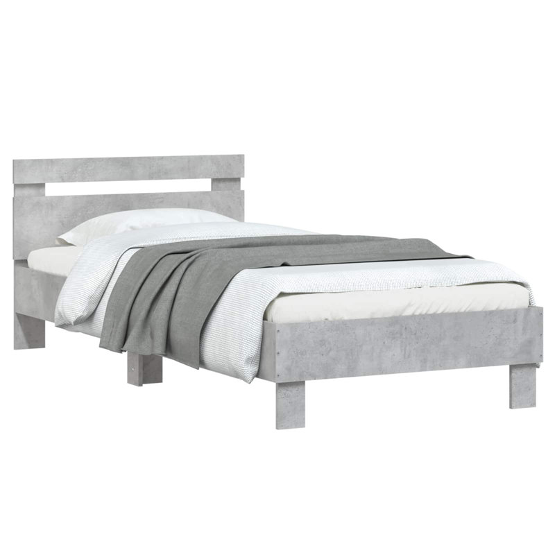 Bed, Concrete Grey