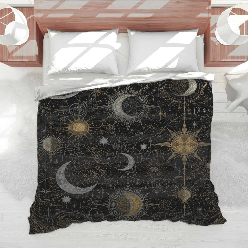 Celestial Sun Moon Comforter, Twin