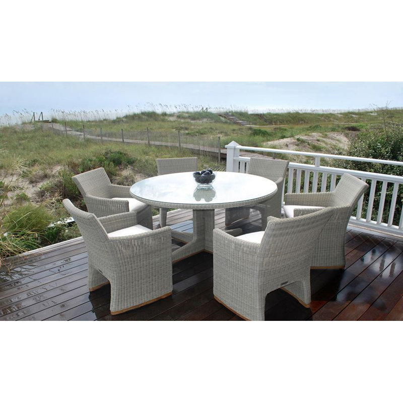 Westport Patio Dining Chair 64 (Set of 2), Westport White, Cloud