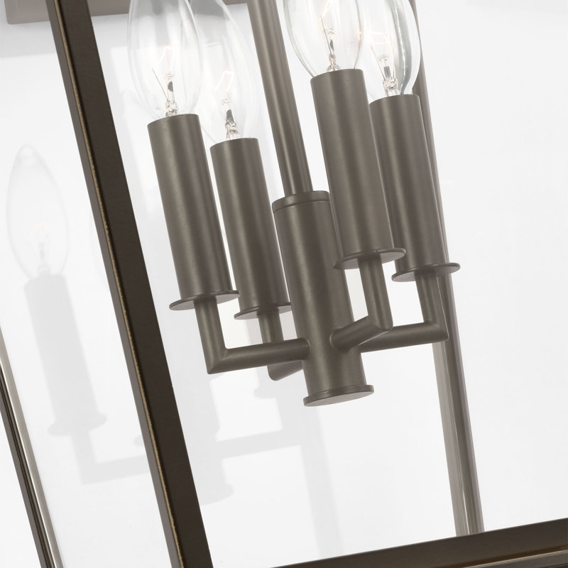 Très grande lanterne Linton de Génération Lighting , Bronze Antique, H 25,625 po x l 12 po x P 12,75 po, 4