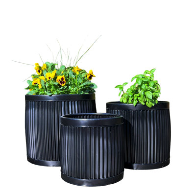Ensemble de pots à fleurs 3 pièces Armano Belly