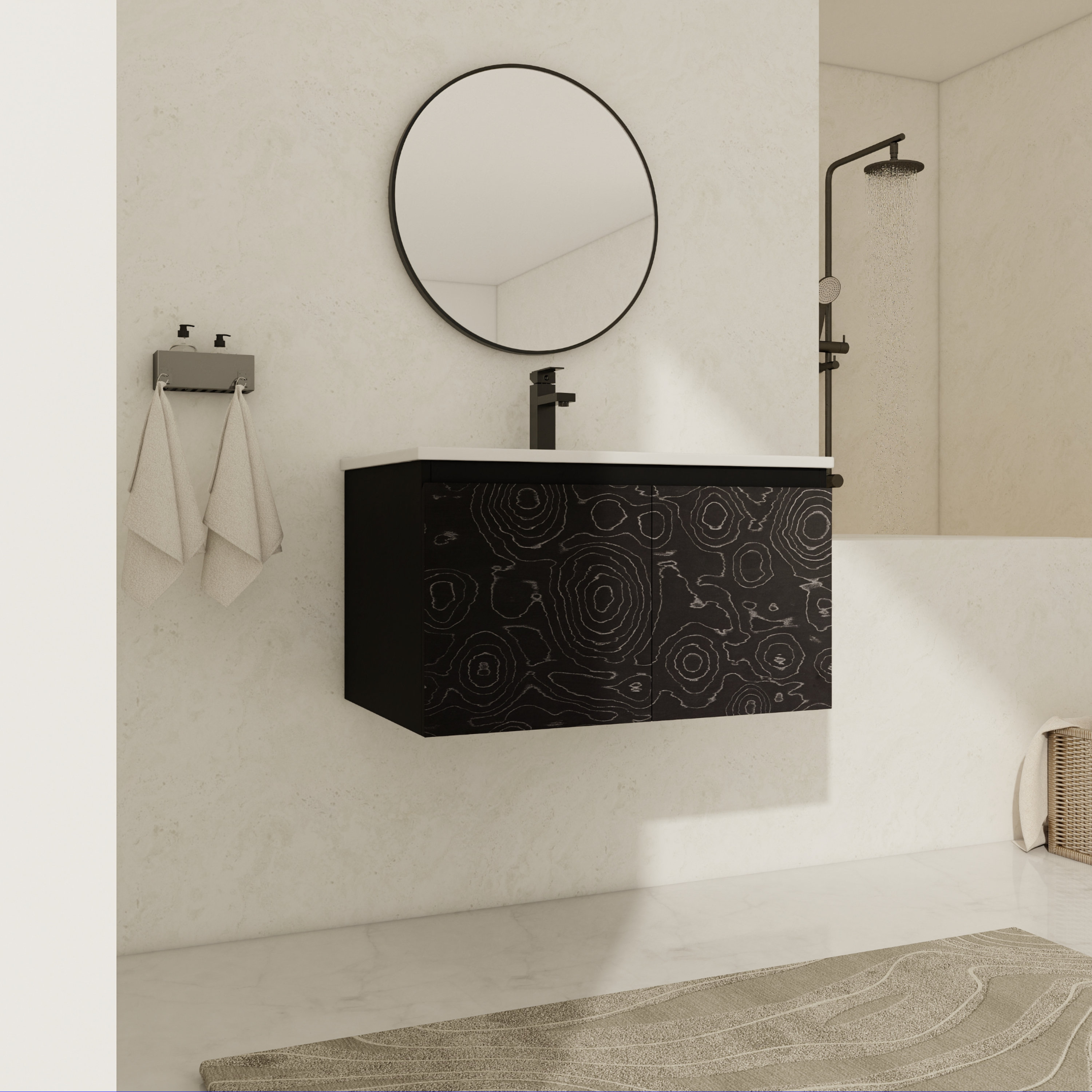 Wrought Studio Laferty 30'' Single Bathroom Vanity with Ceramic Top