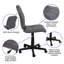 Mid-Back Quilted Vinyl Swivel Task Office Chair-777223923-777223914