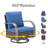 Bobra Outdoor Wicker Swivel Rocking Patio Lounge Chair with Cushions set of 2-1716836424