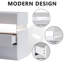 Commode 3 tiroirs à DEL pour tables de bout avec tables en acrylique et tables de chevet à DEL