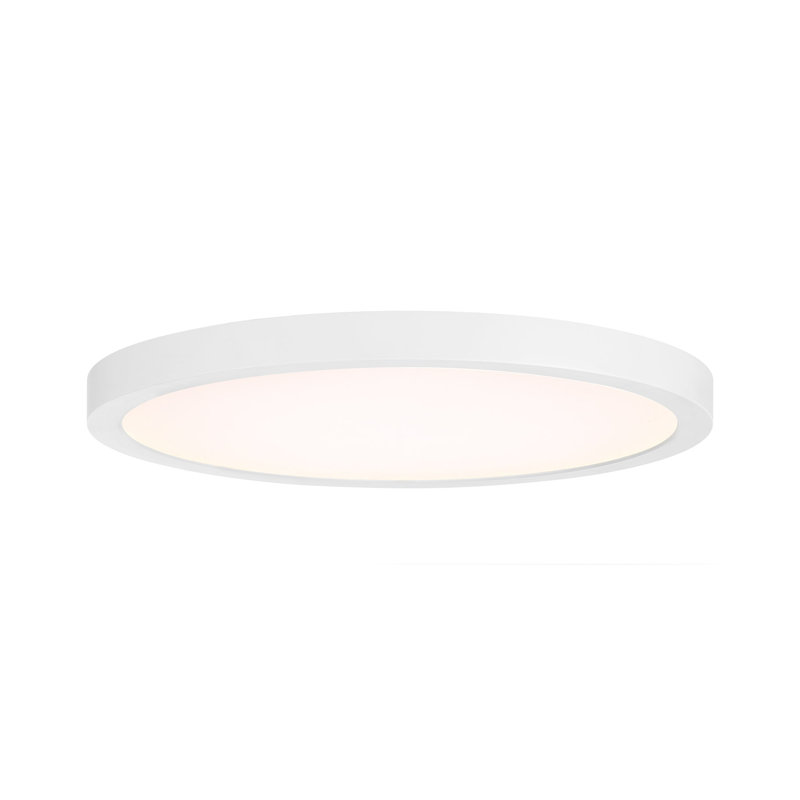 Plafonnier encastré Raed, Blanc, H 0,9 po x l 12 po x P 12 po