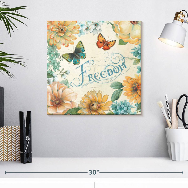 Tergel Butterfly Bloom, 16" H x 16" W