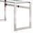 Vicko Glass Top Metal Base Writing Desk