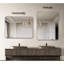 Miroir mural de salle de bain rectangulaire 24 x 36 pouces argenté - 4 mm, installation facile en pouces pour verre HD, alliage rouille-1121496366