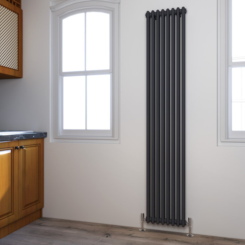 Diredra Vertical Designer Radiator, 1800mm H x 380mm W x 70mm D