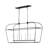 Jesli 6 - Light Farmhouse Large Linear Lantern Open Frame Chandelier-786152881