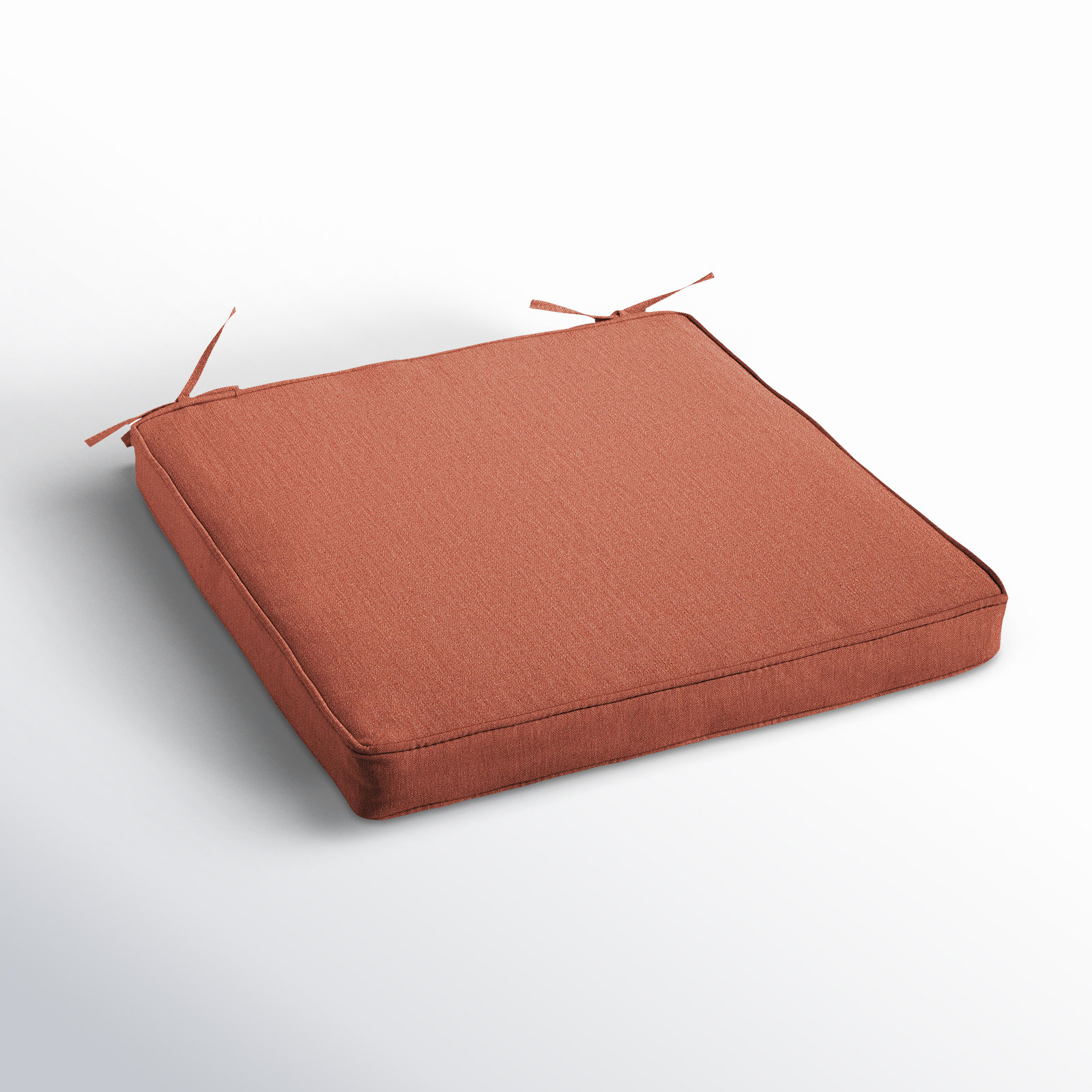 Clooney Sunbrella® Seat Cushion, Canvas Persimmon Sunbrella® Canvas, 20" W x 20" D
