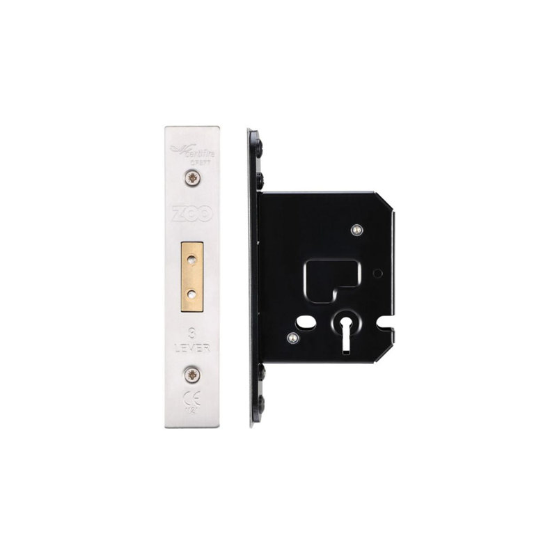 3 Lever Dead Lock, Stainless Steel