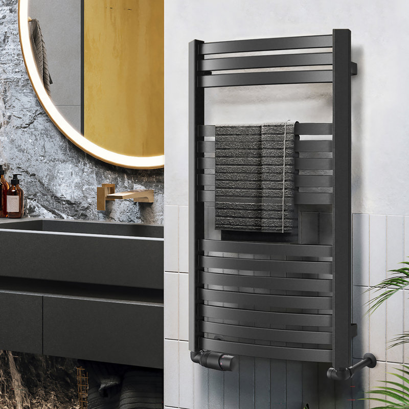 Heated Towel Rail, DEXTER 860/400, Black