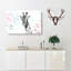 Giraffe With Paint Splashes - Wrapped Canvas Painting-56658152