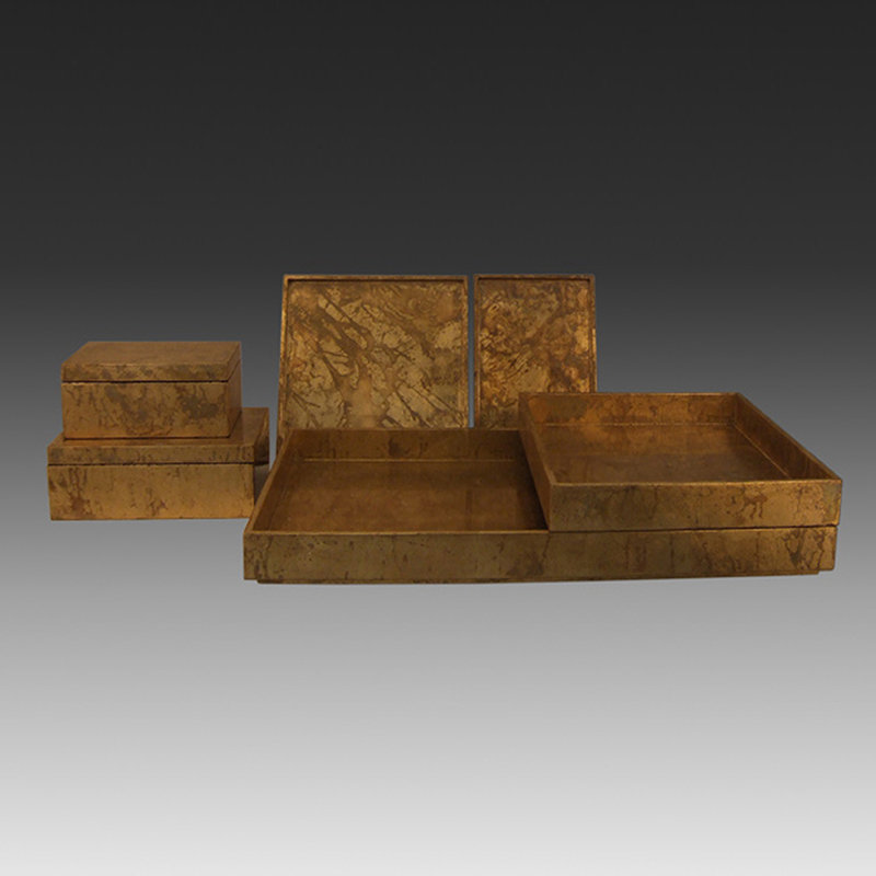 Decorative Box, Luxe Gold, Large