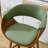Modern Upholstered Swivel 30'' Bar Stools, Wood Kitchen Island Stools with Footrest-122289453-119858581