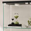 Vitrine moderne en verre avec lumières DEL, armoire antique à assemblage rapide, bibliothèque en verre trempé-113183134