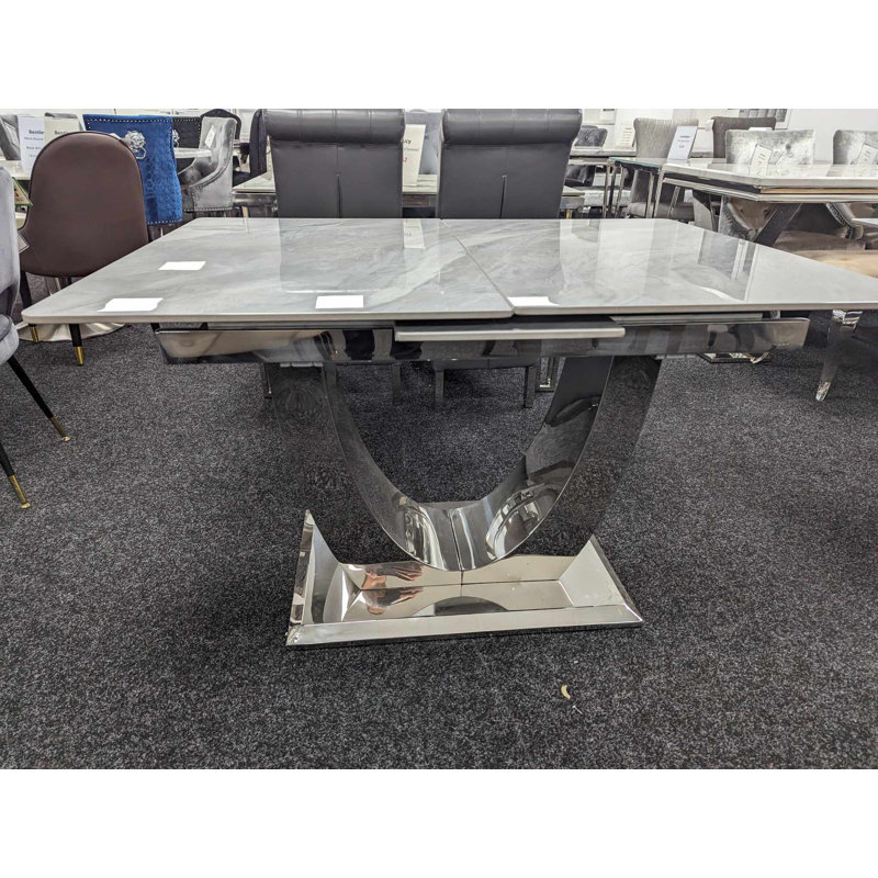 Chanella Extendable Metal Base Dining Table