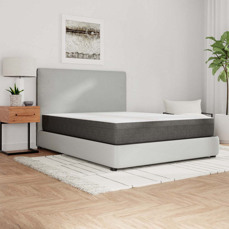 Matelas en mousse viscoélastique gélifiée 10 "avec support de bord et grille d'aération, Simple