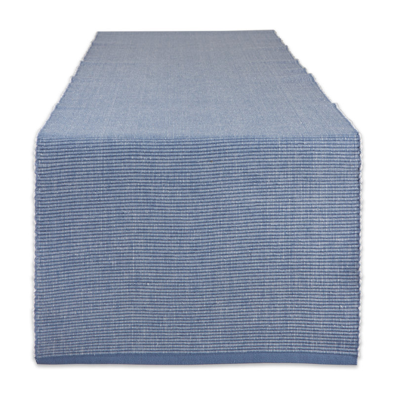 100% Cotton Table Runner, 108" x 13", Blue
