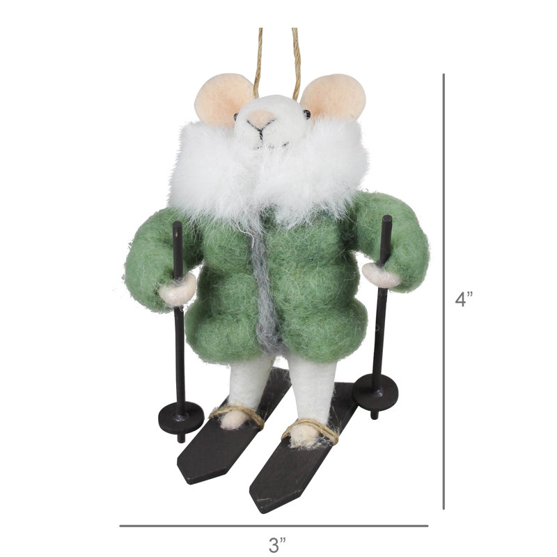 Ornement souris en parka