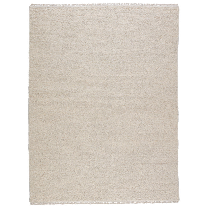 Jaipur Living Comfrey ADE01 Handmade Solid Cream Area Rug (6'x9'), Rectangle 6' x 9'
